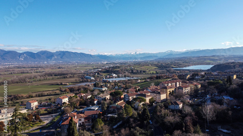 aerial photograph of the landscape of Terni with the Narni lake