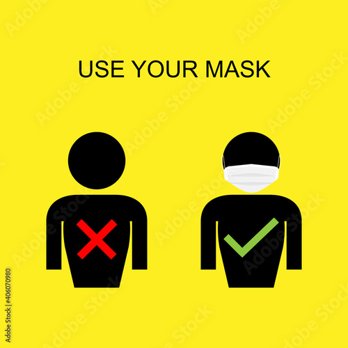 sign or warn for Social Distancing Keep Your Distance 1 meter Icon. Vector illustration eps 10 easy to edit. 
