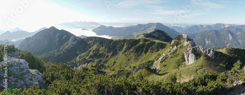 Wendelstein Mountain and Green hiking landscapes in the Bavarian Alps of South Germany. © Christopher