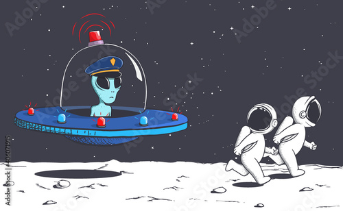 Space police alien
