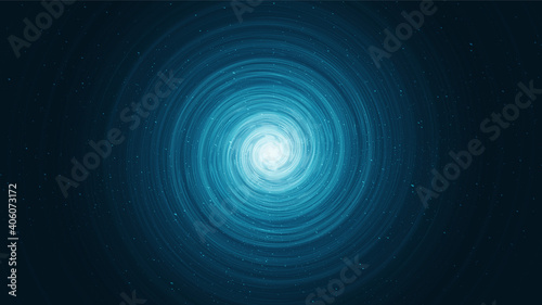 Fantastic Spiral Black hole on Galaxy background with Milky Way spiral,Universe and starry concept desig,vector