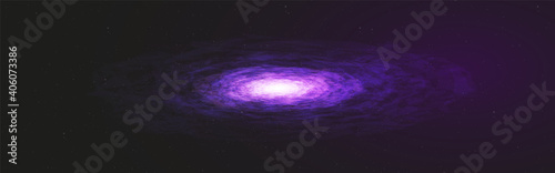 Panorama Fantastic Ultra Violet  milky way on Space background,Universe and Galaxy concept design Vector.