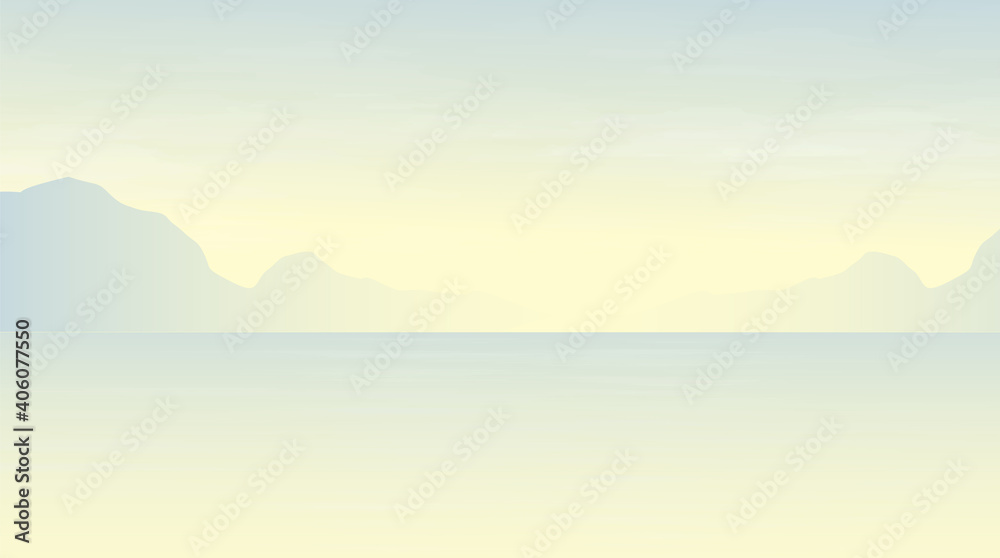 Sea Of Frog on Soft Blue background,Comic and Winter Concept design,vector illustration