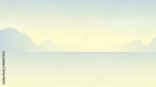 Sea Of Frog on Soft Blue background Comic and Winter Concept design vector illustration