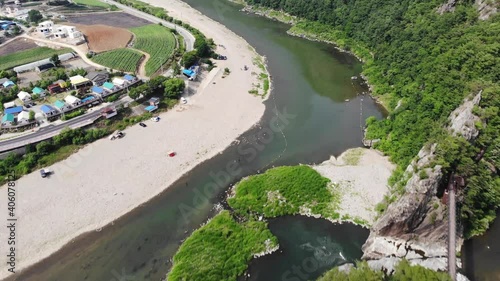 Shooting Sujupalbong, a famous camping site, with a drone