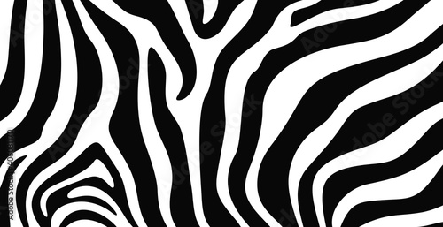 Zebra texture logo. Isolated zebra texture on white background