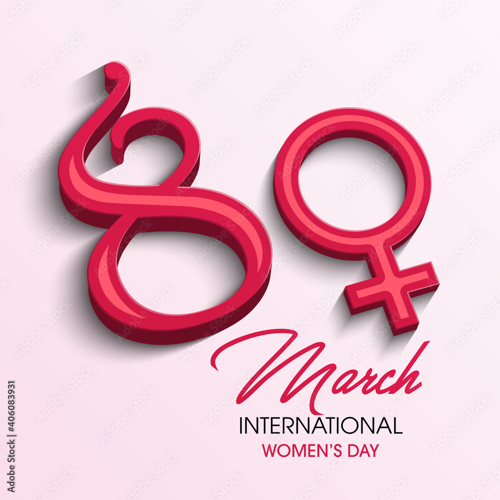 Obraz premium March 8, Happy Womens Day elegant banner. Invitations for the International Women's Day, Happy Mother's Day. Eps10 vector illustration.
