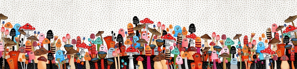 Fantasy mushroom grove Fantasy mushroom grove