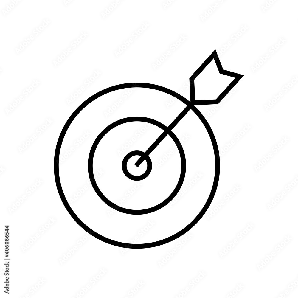 target icon line style vector for your design element