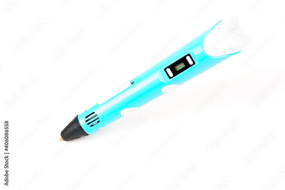Obraz premium 3d pen isolated on white background.