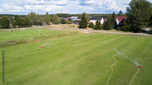 Aerial Fußball Platze Gühlen-Glienicke
