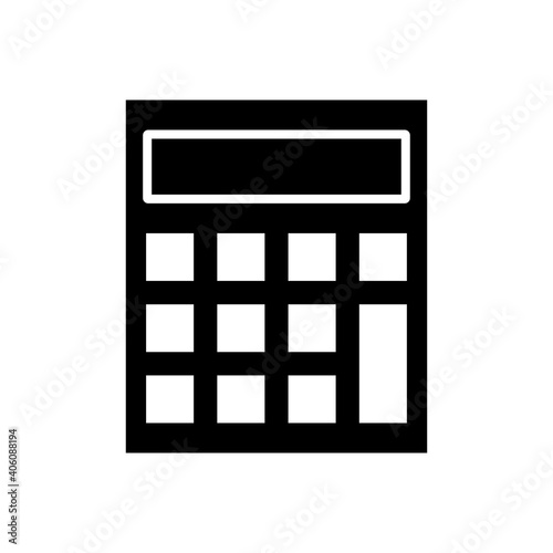 calculator icon glyph style vector for your design element