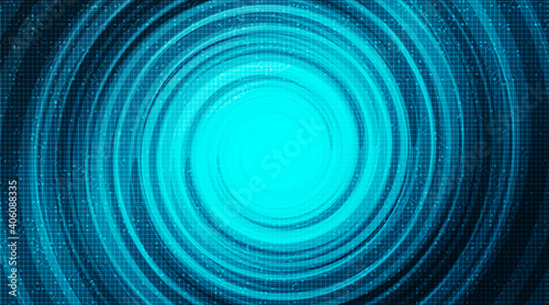 Circle Warp Technology on Future Background,Hi-tech Digital and Communication Concept design,Free Space For text in put,Vector illustration.