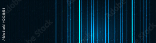 Panorama Security Technology Background,Hi-tech Digital and sound wave Concept design,Free Space For text in put,Vector illustration.