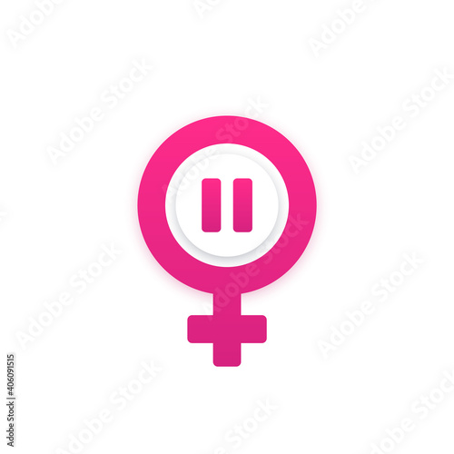 menopause icon on white, vector design