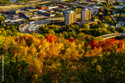 PHOTOS OF ST LOUIS BAY IN DULUTH MINNESOTA SHOT FROM SKYLINE TRAIL INCLUDES FALL COLORS