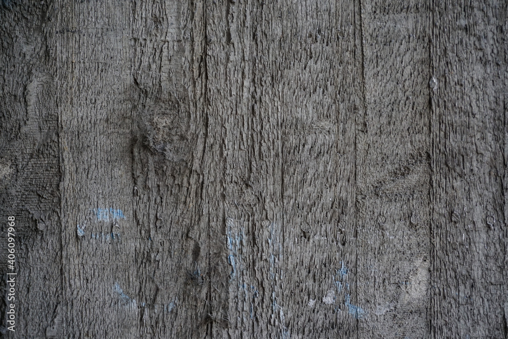 Concrete wall, sand plaster. Scratched and cracked concrete weathered with moss, stone wall - obrazy, fototapety, plakaty 