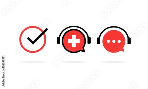 Online Swiss course banner. Learning foreign language. Online education. Vector EPS 10. Isolated on white background
