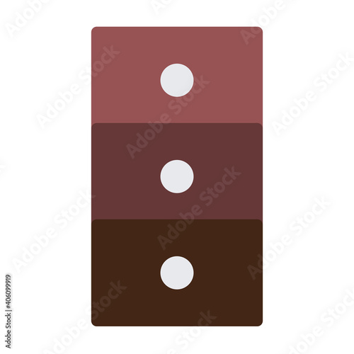 triple cupboard icon logo with flat illustration style vector. great for use web, mobile app, pattern, design etc.