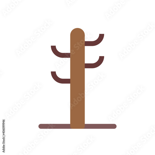 hangers icon logo with flat illustration style vector. great for use web, mobile app, pattern, design etc.