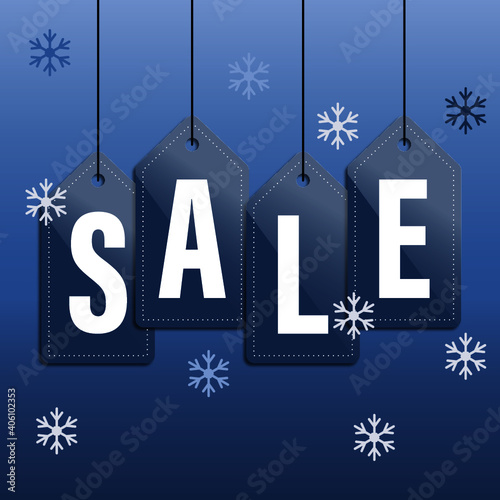 winter sale tags