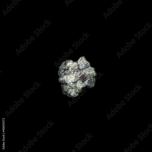 Crystals of alexandrite on black background  photo