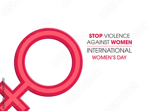8 March. International Women's Day. Happy Mother's Day. Woman sign.Eps10 vector illustration with place for your text.