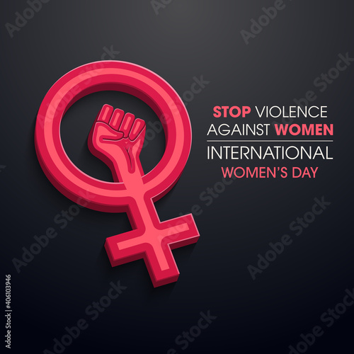 8 March. International Women's Day. Happy Mother's Day. Woman sign.Eps10 vector illustration with place for your text.