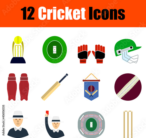 Cricket Icon Set