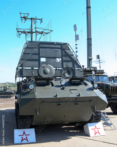 Принти на полотні Radio jamming station RB-321B Mercury-BMat a military training ground