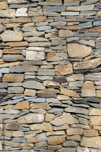 Obraz na plátne Natural stone masonry wall texture or background