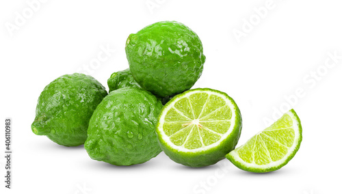 Bergamot fruit on white background © supamas