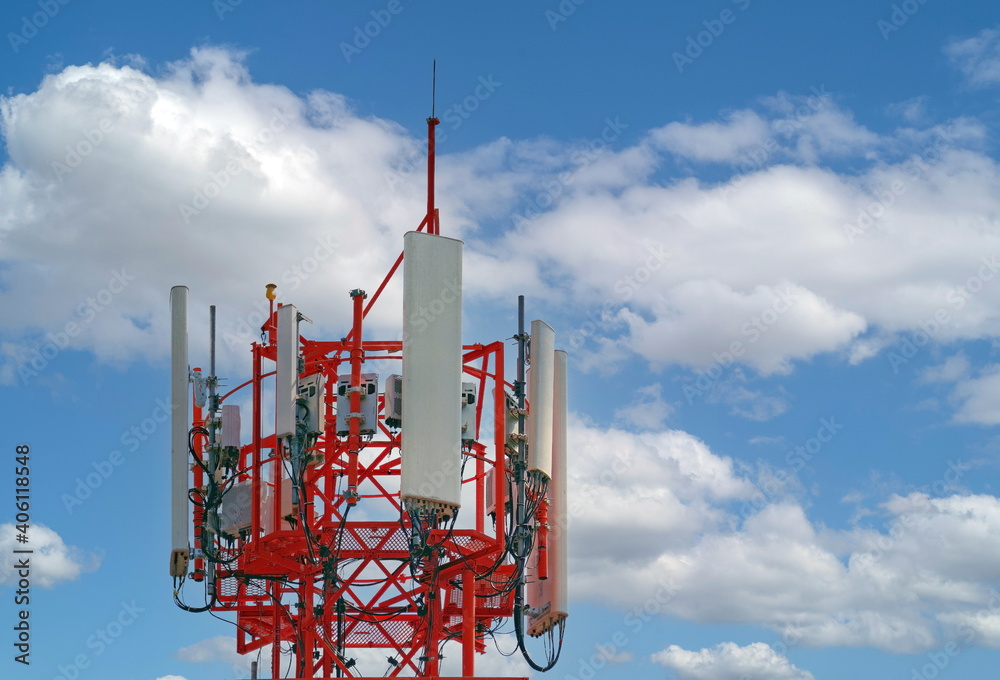 4G and 5G cellular. Macro Base Station or Base Transceiver Station