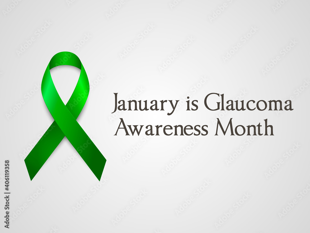 January is Glaucoma Awareness Month. Vector isolated illustration. Poster design January is Glaucoma Awareness Month. Vector isolated illustration. Poster design