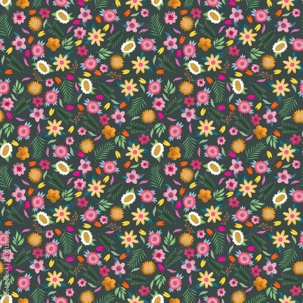 Template seamless watercolor Cute pattern in small flower. Small colorful flowers. White background. Ditsy floral background. The elegant the template for fashion prints. Template seamless watercolor Cute pattern in small flower. Small colorful flowers. White background. Ditsy floral background. The elegant the template for fashion prints.