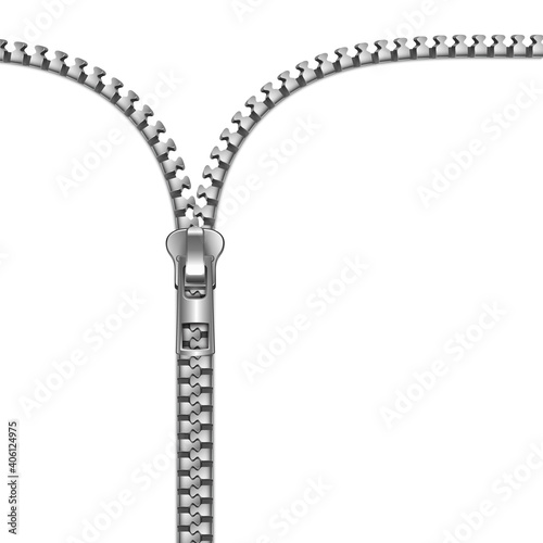 Zipper Realistic Illustration