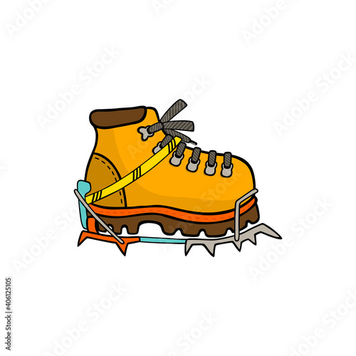 Mountain Boots Illustration