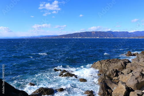 大山岬　海岸景観　冬　（高知県　安芸市） photo