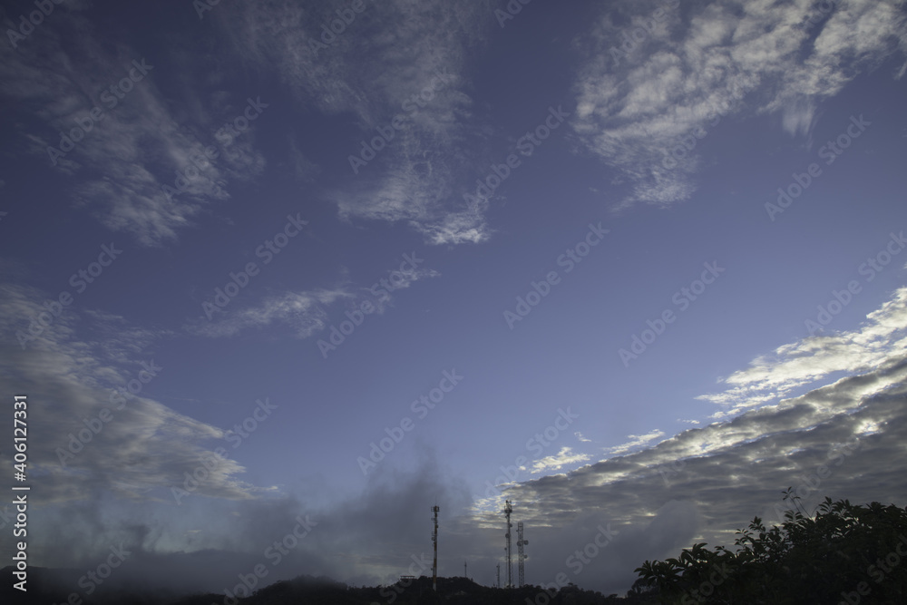 Cloudy Sky at Blue Sky in the Mountains in Brazil Cloudy Sky at Blue Sky in the Mountains in Brazil