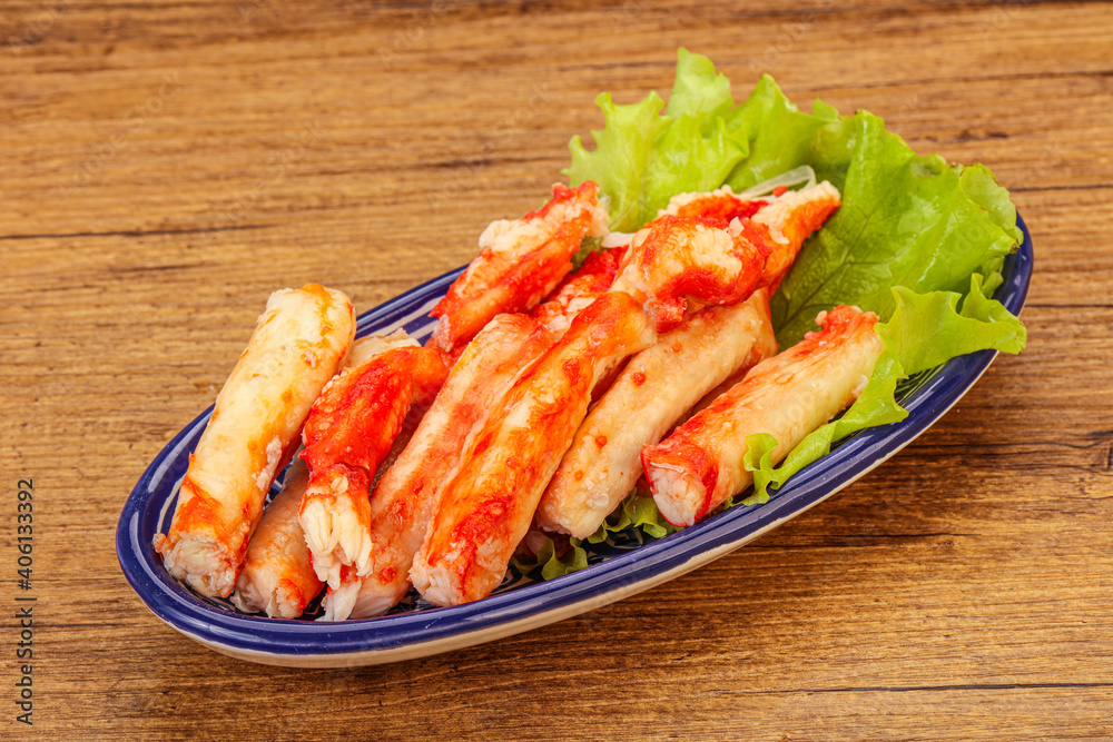 Natural luxury crab meat fillet Natural luxury crab meat fillet
