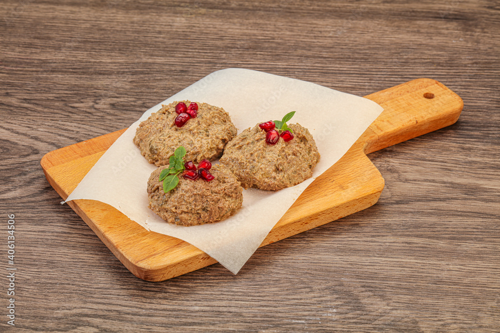 Georgian cuisine - pkhali from beans Georgian cuisine - pkhali from beans