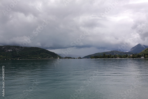 lake in the mountains, Lac d'Annecy France