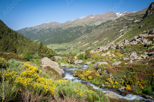 Andorra. Estanys de Juclà. Paisaje de alta montaña de los Pirineos. photo