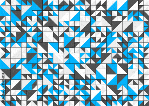 Abstract Geometric Pattern generative computational art illustration