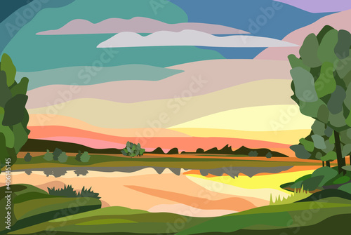 vector landscapes with seasons for calendar
vector landscapes from Belarus with different seasons in flat style for calendar and other design. Scalable without loss of quality. Different seasons.