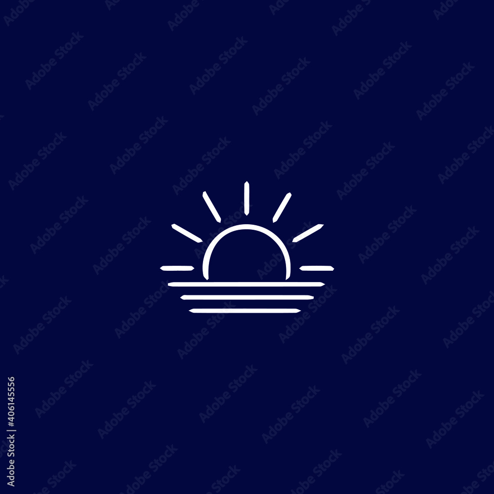 Sunrise vector icon, summer symbol. Modern, simple flat vector illustration for web site or mobile app Sunrise vector icon, summer symbol. Modern, simple flat vector illustration for web site or mobile app