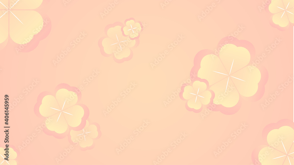 The clover in love background The clover in love background