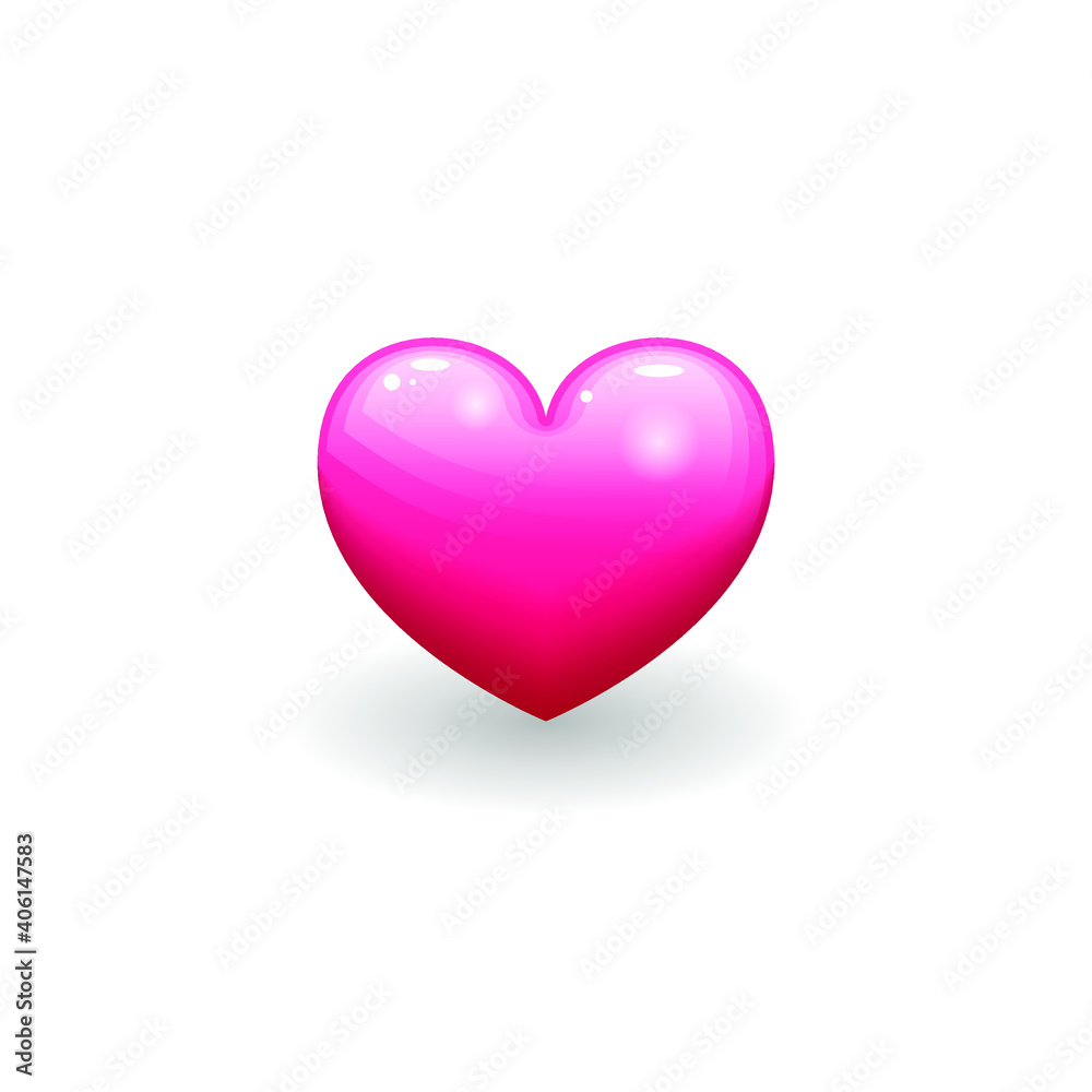 Abstract Red Heart Love Romantic 14 February Valentine's Day Vector Design Style Abstract Red Heart Love Romantic 14 February Valentine's Day Vector Design Style