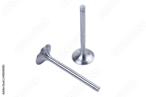 Car engine valve Isolated on a white background.