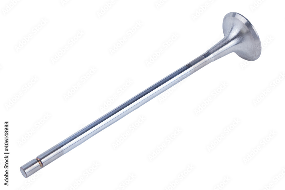 Car engine valve Isolated on a white background.